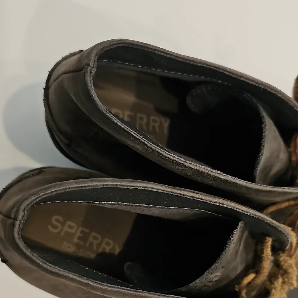 Sperry Women's Gray Ankle Booties Leather Size 8.5 Celeste Prow - Picture 5 of 9